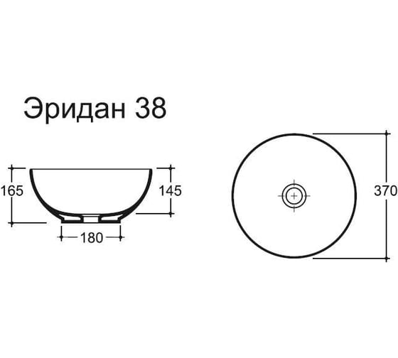 Умывальник накладной Керамин Эридан 38 матовый цветной (оливковый) CDB00030986