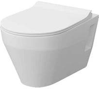 Унитаз консольный Керамин Бари Slim МЛ (функция EASY Flush EASY Clean) с жестким тонким сиденьем Slim с микролифтом CDB00022778