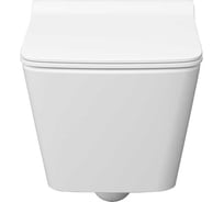 Унитаз консольный Керамин Тобаго R МЛ Slim (функция EASY Flush EASY Clean) с жестким тонким сиденьем Slim с микролифтом CDB00027033