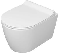 Унитаз консольный Керамин Трент R МЛ Slim (функция EASY Flush EASY Clean) с жестким тонким сиденьем Slim с микролифтом CDB00024882