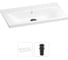 Раковина для ванной Wellsee FreeDom в наборе 2 в 1: прямоугольная раковина, донный клапан с переливом в цвете матовый черный 202011404 1