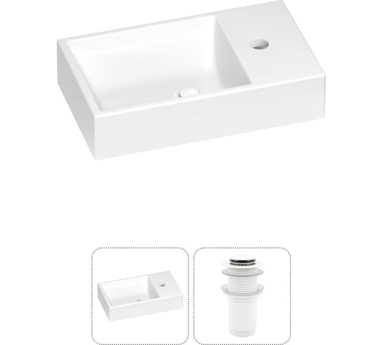 Раковина для ванной Wellsee WC Area в наборе 2 в 1 202011462 1