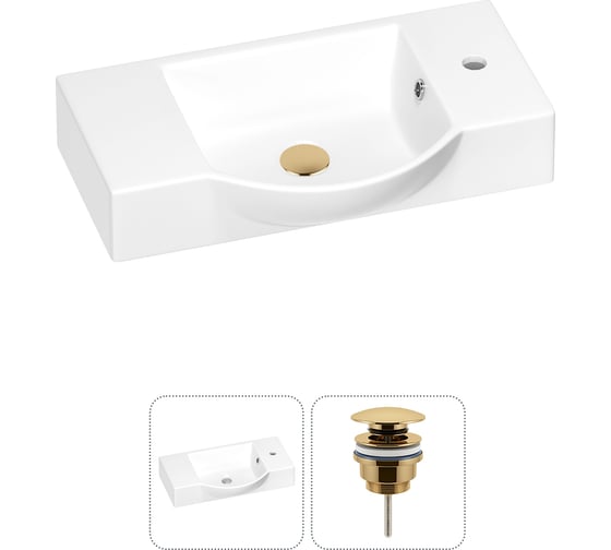Раковина для ванной Wellsee WC Area в наборе 2 в 1 202011589 1