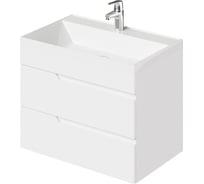 Подвесная тумба с раковиной ИТАНА Sky 70 699x448x560 Белый глянец 4657810335530