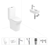 Безободковый напольный унитаз Lavinia Boho Bristol Rimless в комплекте 6 в 1 202008630