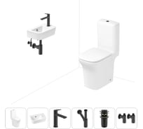 Безободковый напольный унитаз Lavinia Boho Bristol Rimless в комплекте 6 в 1 202008586