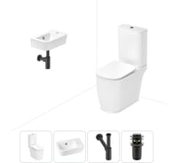 Унитаз-компакт Lavinia Boho Bell Pro в комплекте 4 в 1 для туалета 202008411