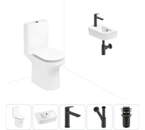 Безободковый напольный унитаз Lavinia Boho Grance Hill Rimless в комплекте 5 в 1 202008551