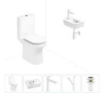 Безободковый напольный унитаз Lavinia Boho Grance Hill Rimless в комплекте 5 в 1 202008554