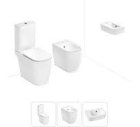 Унитаз-компакт Lavinia Boho Bell Pro в комплекте 3 в 1 для туалета 202008858