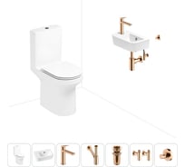 Безободковый напольный унитаз Lavinia Boho Grance Hill Rimless в комплекте 7 в 1 202008823