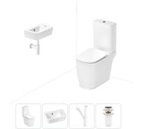 Унитаз-компакт Lavinia Boho Bell Pro в комплекте 4 в 1 для туалета 202008414