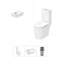 Унитаз-компакт Lavinia Boho Bell Pro в комплекте 3 в 1 для туалета 202008320