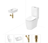 Унитаз-компакт Lavinia Boho Bell Pro в комплекте 4 в 1 для туалета 202008412