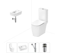 Унитаз-компакт Lavinia Boho Bell Pro в комплекте 4 в 1 для туалета 202008410