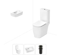 Унитаз-компакт Lavinia Boho Bell Pro в комплекте 3 в 1 для туалета 202008321