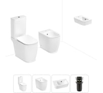 Унитаз-компакт Lavinia Boho Bell Pro в комплекте 4 в 1 для туалета 202008887