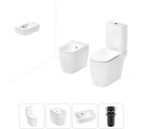 Унитаз-компакт Lavinia Boho Bell Pro в комплекте 4 в 1 для туалета 202008867