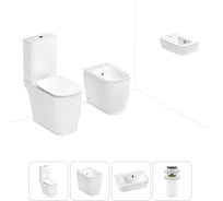 Унитаз-компакт Lavinia Boho Bell Pro в комплекте 4 в 1 для туалета 202008890