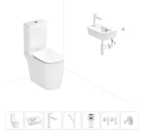 Унитаз-компакт Lavinia Boho Bell Pro в комплекте 7 в 1 для туалета 202008819