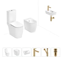 Унитаз-компакт Lavinia Boho Bell Pro в комплекте 6 в 1 для туалета 202008968