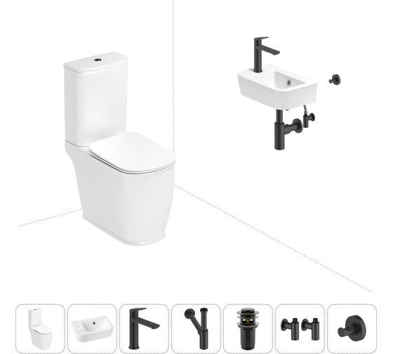 Унитаз-компакт Lavinia Boho Bell Pro в комплекте 7 в 1 для туалета 202008816 1