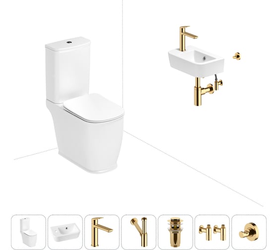 Унитаз-компакт Lavinia Boho Bell Pro в комплекте 7 в 1 для туалета 202008817 1