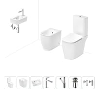 Унитаз-компакт Lavinia Boho Bell Pro в комплекте 7 в 1 для туалета 202008986