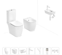 Унитаз-компакт Lavinia Boho Bell Pro в комплекте 7 в 1 для туалета 202009010