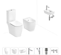 Унитаз-компакт Lavinia Boho Bell Pro в комплекте 7 в 1 для туалета 202009006