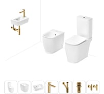 Унитаз-компакт Lavinia Boho Bell Pro в комплекте 7 в 1 для туалета 202008988