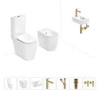 Унитаз-компакт Lavinia Boho Bell Pro в комплекте 7 в 1 для туалета 202009008