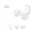 Безободковый напольный унитаз Lavinia Boho Aveo Compacto Rimless в комплекте 3 в 1 202008855 1