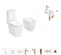 Унитаз-компакт Lavinia Boho Bell Pro в комплекте 8 в 1 для туалета 202009089