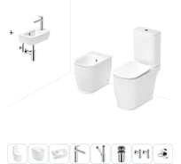 Унитаз-компакт Lavinia Boho Bell Pro в комплекте 8 в 1 для туалета 202009066