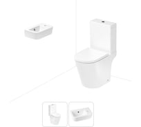 Унитаз-компакт Lavinia Boho Biore в комплекте 2 в 1 для туалета 202008287