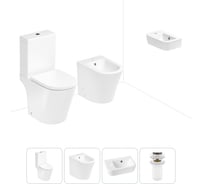 Унитаз-компакт Lavinia Boho Biore в комплекте 4 в 1 для туалета 202008885