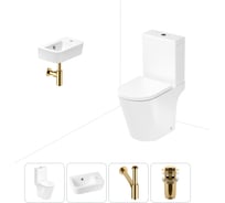 Унитаз-компакт Lavinia Boho Biore в комплекте 4 в 1 для туалета 202008397