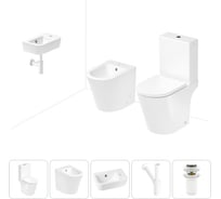 Унитаз-компакт Lavinia Boho Biore в комплекте 5 в 1 для туалета 202008905