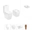 Безободковый напольный унитаз Lavinia Boho Aveo Compacto Rimless в комплекте 4 в 1 202008894 1