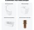 Безободковый напольный унитаз Lavinia Boho Aveo Compacto Rimless в комплекте 4 в 1 202008894 9