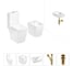 Безободковый напольный унитаз Lavinia Boho Aveo Compacto Rimless в комплекте 5 в 1 202008933 1