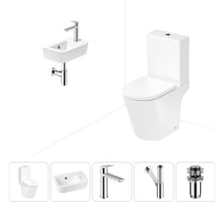 Унитаз-компакт Lavinia Boho Biore в комплекте 5 в 1 для туалета 202008485