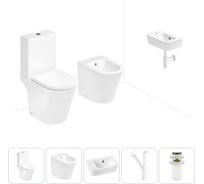 Унитаз-компакт Lavinia Boho Biore в комплекте 5 в 1 для туалета 202008925