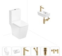 Безободковый напольный унитаз Lavinia Boho Aveo Compacto Rimless в комплекте 6 в 1 202008647