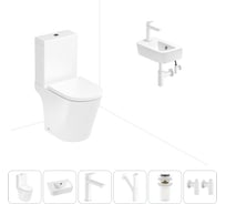 Унитаз-компакт Lavinia Boho Biore в комплекте 6 в 1 для туалета 202008624