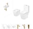 Безободковый напольный унитаз Lavinia Boho Aveo Compacto Rimless в комплекте 6 в 1 202008953 1