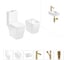 Безободковый напольный унитаз Lavinia Boho Aveo Compacto Rimless в комплекте 6 в 1 202008973 1