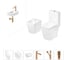 Безободковый напольный унитаз Lavinia Boho Aveo Compacto Rimless в комплекте 6 в 1 202008954 1