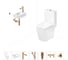 Безободковый напольный унитаз Lavinia Boho Aveo Compacto Rimless в комплекте 7 в 1 202008783 1
